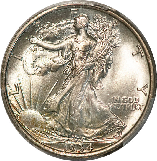 (6592) 1934 50C PCGS MS67 CAC