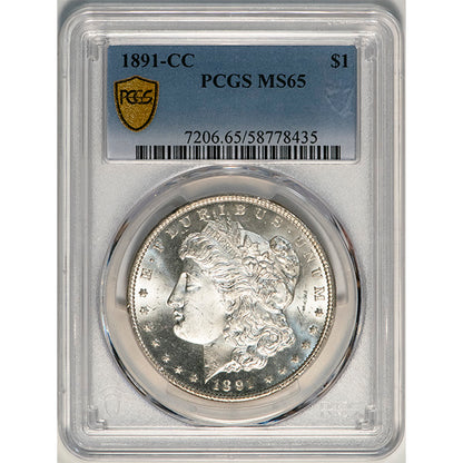 (7206) 1891-CC $1 PCGS MS65