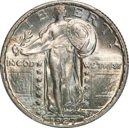 (5761) 1927 25C PCGS MS64FH Standing Liberty obverse