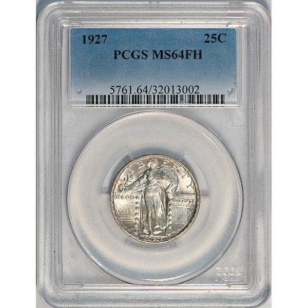 (5761) 1927 25C PCGS MS64FH Standing Liberty slab