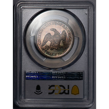 (6419) 1865 50C PCGS PR66+