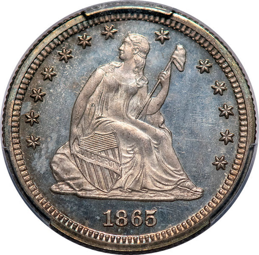 (5561) 1865 25C PCGS PR66