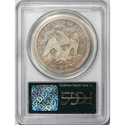 (6964) 1870-CC S$1 PCGS G06 Seated Dollar reverse slab