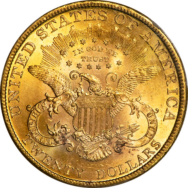 (9025) 1894 $20 PCGS MS63 Liberty reverse