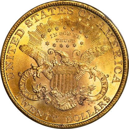 (9025) 1894 $20 PCGS MS63 Liberty reverse