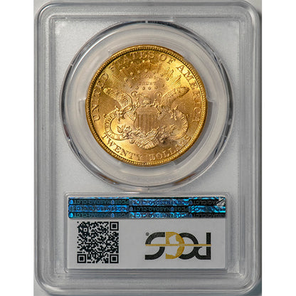 (9025) 1894 $20 PCGS MS63 Liberty reverse slab