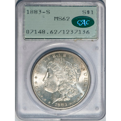 (7148) 1883-S S$1 PCGS MS65 CAC Morgan slab