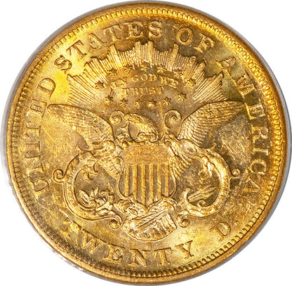 (8978) 1876-S $20 PCGS MS61