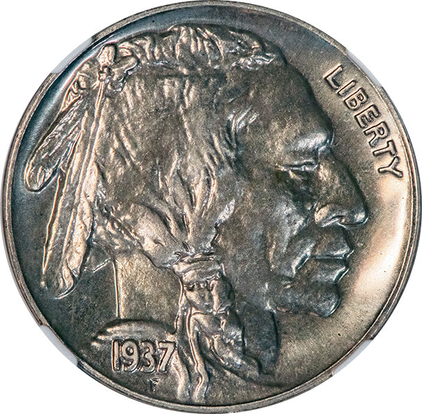 (3996) 1937 5C NGC PF65 CAC Buffalo obverse