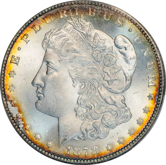 (7082) 1878-S $1 PCGS MS66 Morgan obverse