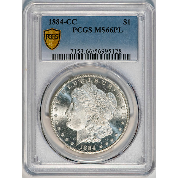 (7153) 1884-CC $1 PCGS MS66PL