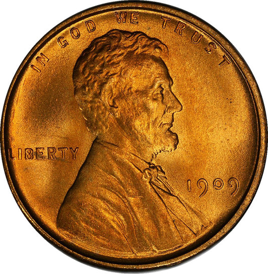 (2425) 1909 VDB 1C PCGS MS67RD Lincoln obverse