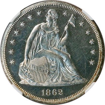 (7005) 1862 $1 NGC PR64