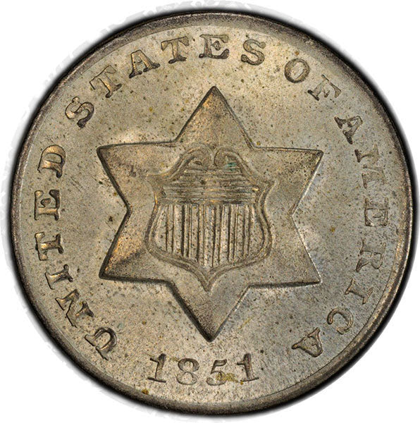 1851-O 3CS PCGS MS65 CAC