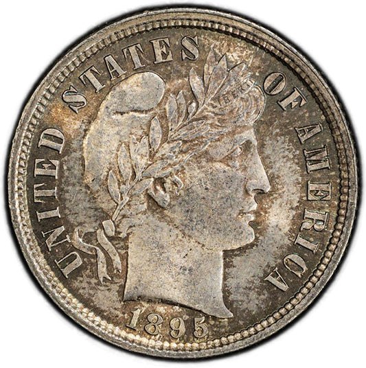 1895 10C PCGS MS64 CAC