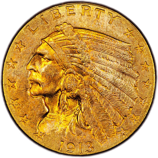 1913 $2.50 PCGS MS64