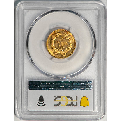 1879 $3 PCGS MS63