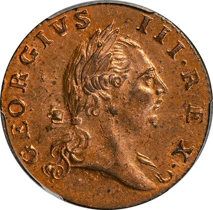 (0245) 1773 VA 1/2P PCGS MS64RD No Period obverse