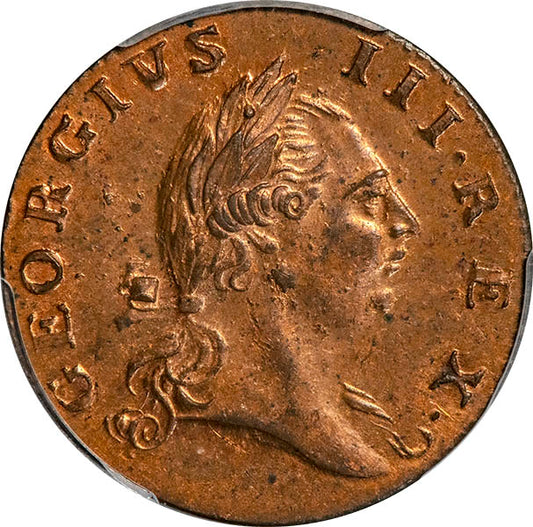 (0245) 1773 VA 1/2P PCGS MS64RD No Period obverse