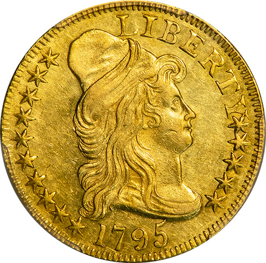 (8066) 1795 $5 PCGS AU58 Small Eagle obverse