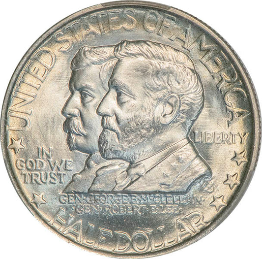 (9229) 1937 50C CACG MS67+ CAC Antietam obverse