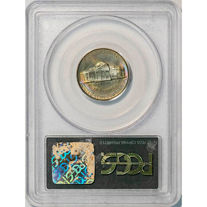 (4179) 1942 5C PCGS PR66 Type 1 Gold CAC Jefferson reverse slab