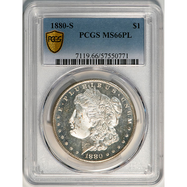 1880-S $1 PCGS MS66PL
