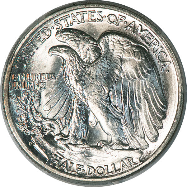 (6607) 1939-D 50C PCGS MS67 CAC