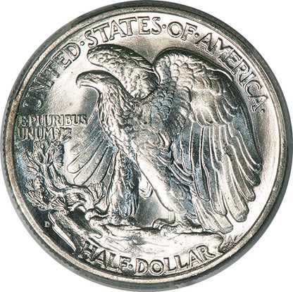 (6607) 1939-D 50C PCGS MS67 CAC