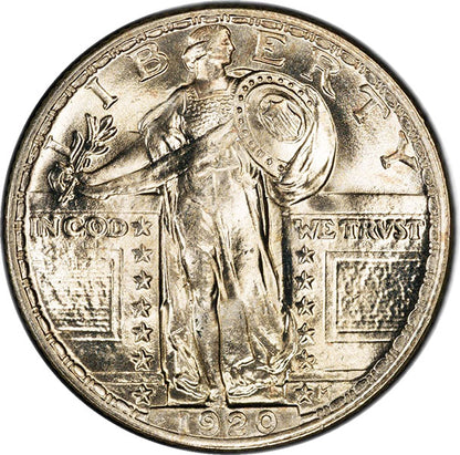 (5735) 1920 25C PCGS MS65FH