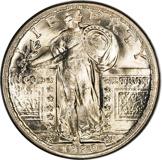 (5735) 1920 25C PCGS MS65FH