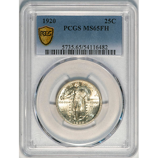 (5735) 1920 25C PCGS MS65FH
