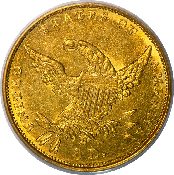 1834 $5 Classic Plain 4 PCGS MS61