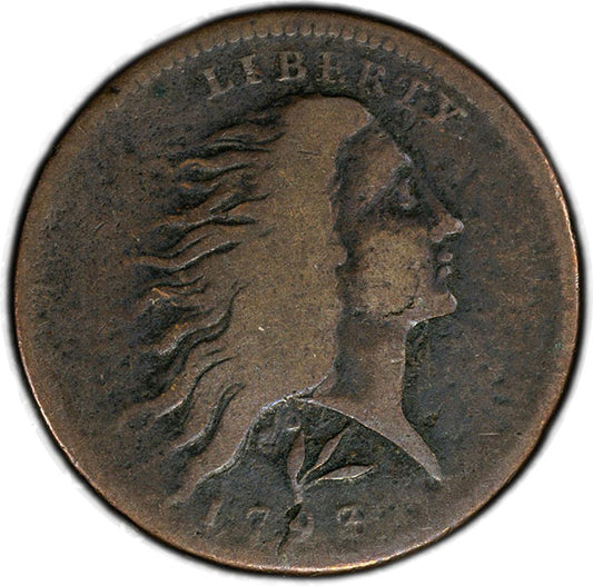 1793 1C Wreath, S-11b PCGS VG08