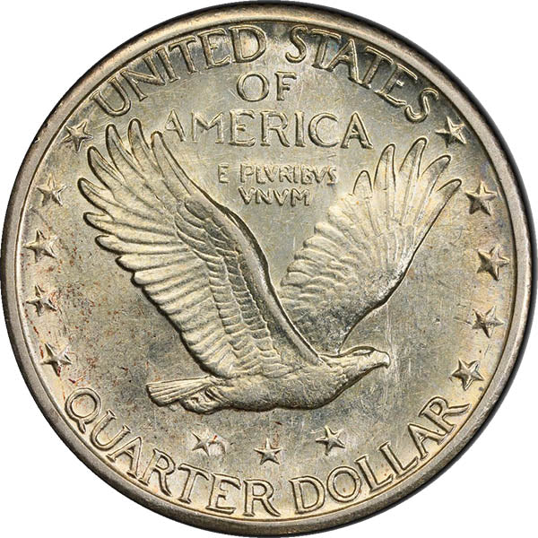 (5744) 1923-S 25C PCGS AU58 Standing Liberty reverse