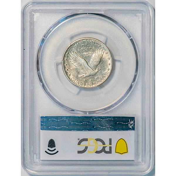 (5744) 1923-S 25C PCGS AU58 Standing Liberty reverse slab