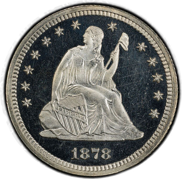 (5579) 1878 25C PCGS PR64DCAM CAC