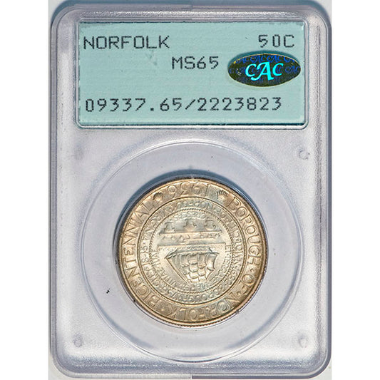(9337) 1936 50C Norfolk PCGS MS65 Gold CAC