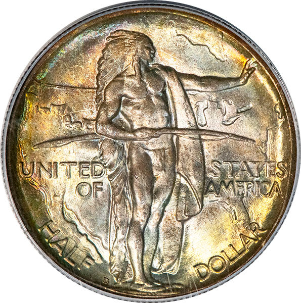 (9343) 1933-D 50C Oregon Old Holder PCGS MS67 CAC