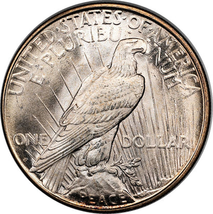 (7358) 1922-D $1 Peace Dollar CACG MS65 CAC