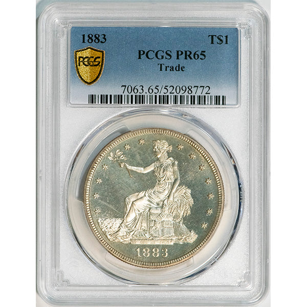 (7063) 1883 T$1 PCGS PR65