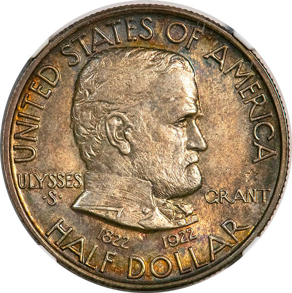 (9307) 1922 50C Grant Star NGC MS65