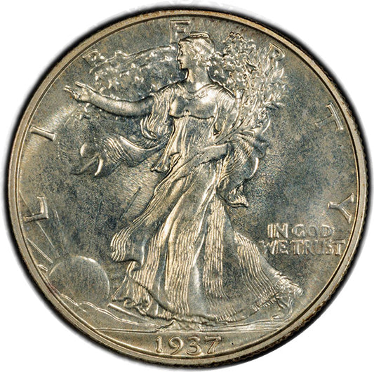 (6637) 1937 50C PCGS PR65 CAC