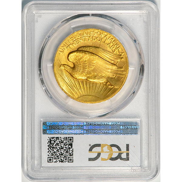 (9135) 1907 $20 High Relief - Wire Edge PCGS MS64+ CAC