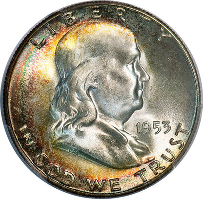 (6666) 1953-S 50C PCGS MS67 CAC