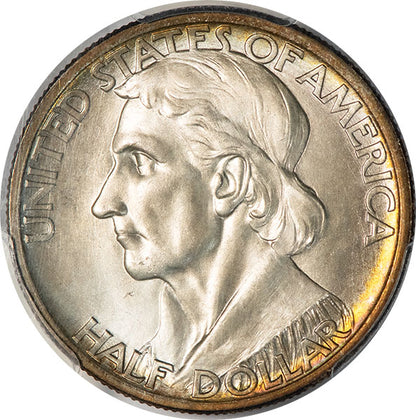 (9274) 1938 50C Boone PCGS MS67 CAC