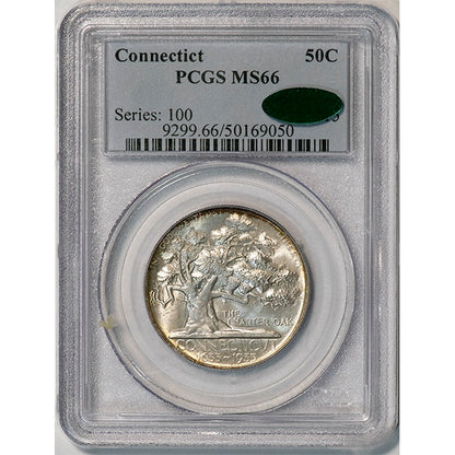 (9299) 1935 50C Connecticut PCGS MS66 CAC