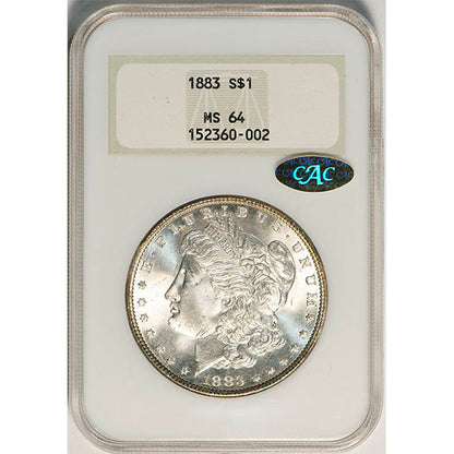 1883 $1 NGC MS64  Gold CAC