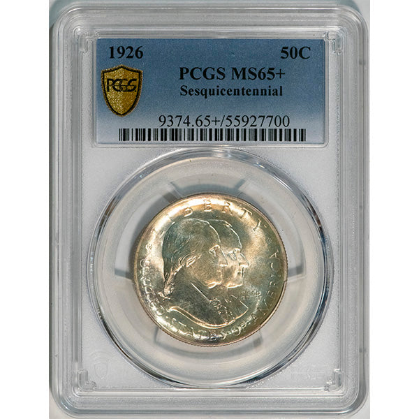 (9374) 1926 50C Sesquicentennial PCGS MS65+