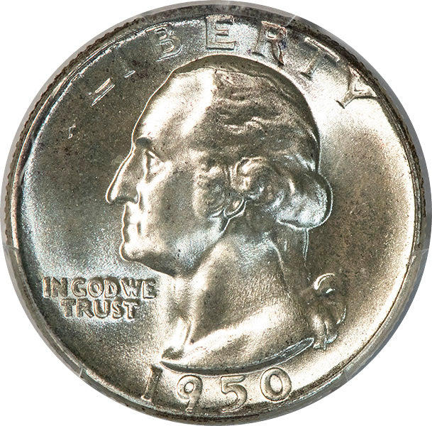(5633) 1950 25C DDR FS-801 PCGS MS67